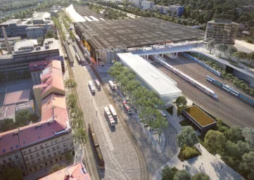 Vizualizace Terminálu Smíchov. Foto: IPR Praha