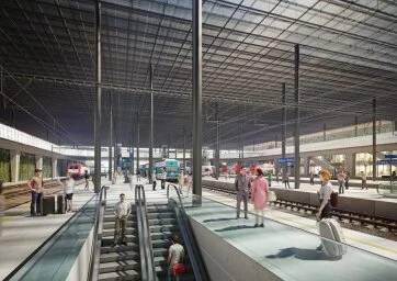 Vizualizace Terminálu Smíchov. Foto: IPR Praha