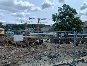 Stavba Dvoreckého mostu. Foto: Tereza Čapková