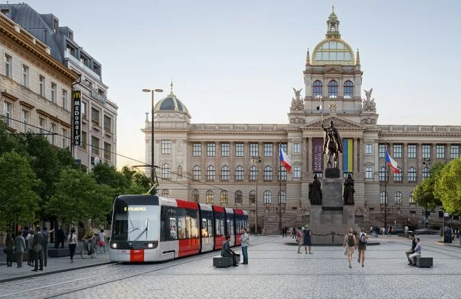 Tramvaje, Václavské náměstí