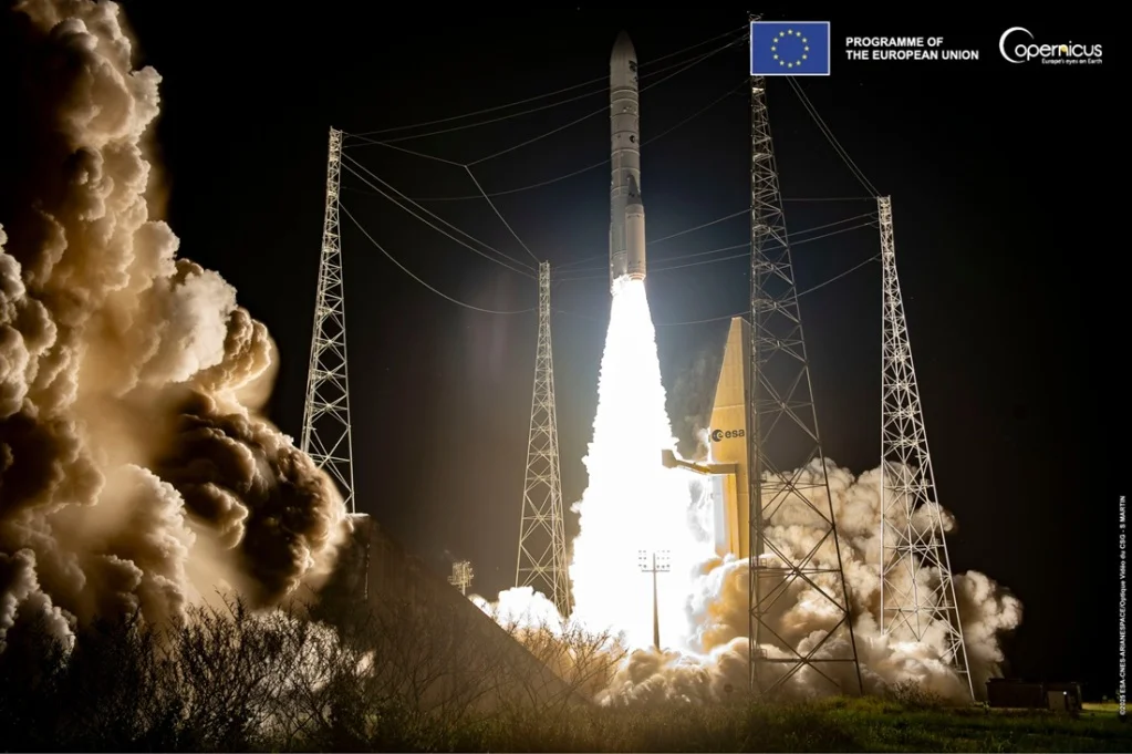 raketa Ariane 62 startující z Francouzské Guyany