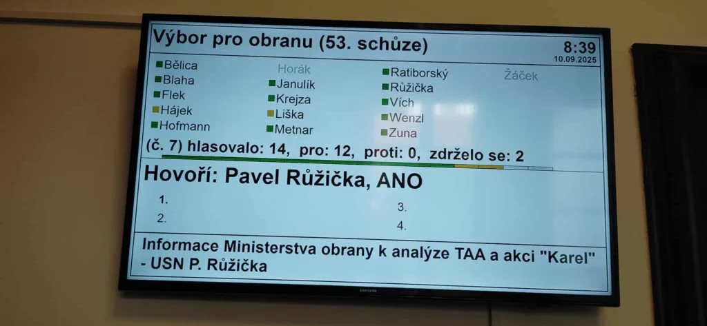 výbor sněmovna hlasování