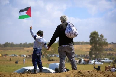 Palestina, chlapec, muž