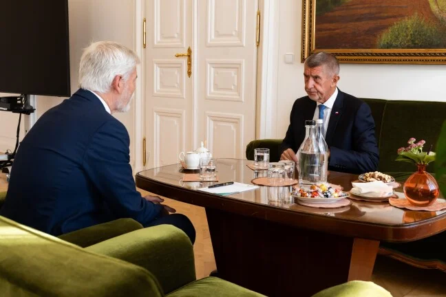 Babiš a Pavel u stolu