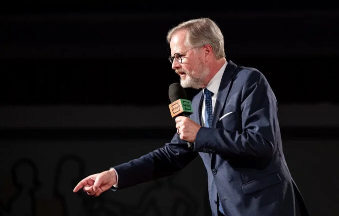 Končící premiér Petr Fiala (ODS).