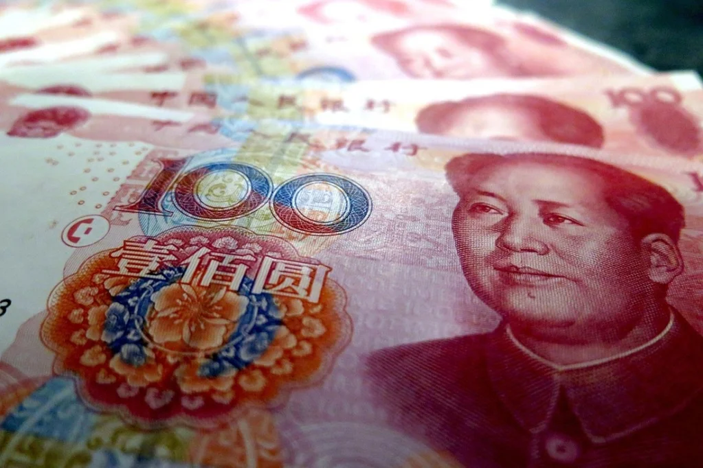 čínské bankovky