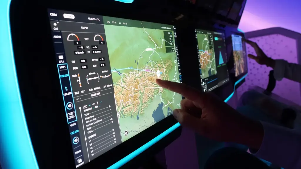 kokpit letadla technika