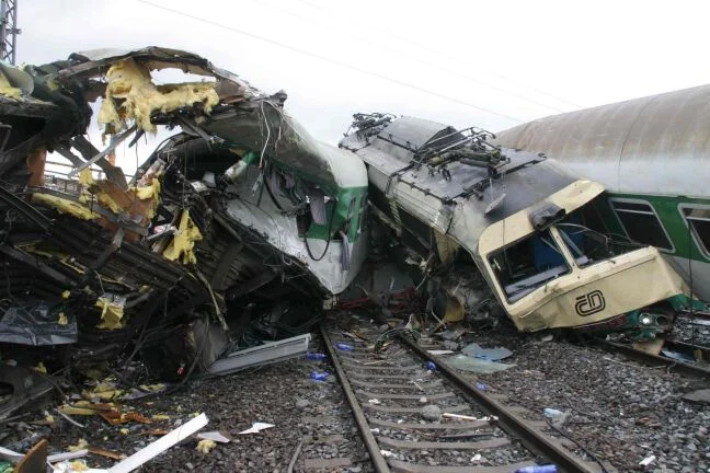 železniční nehoda