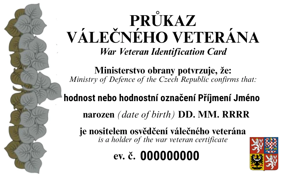 veterán průkaz