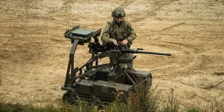 válečný robot operátor