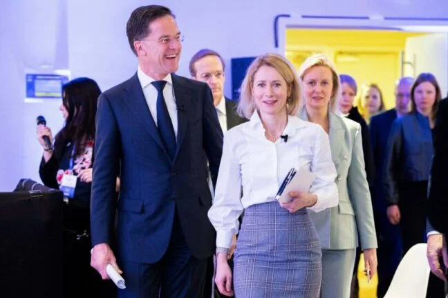 Mark Rutte a Kaja Kallasová