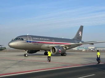 letadlo Airbus evakuace