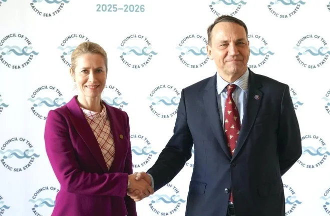 Kaja Kallasová a Radosław Sikorski