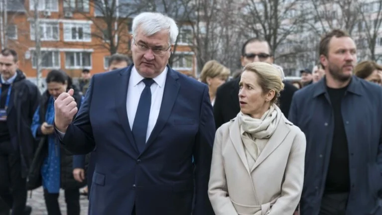 Andrij Sybiha a Kaja Kallasová