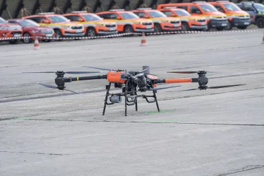hasiči drony