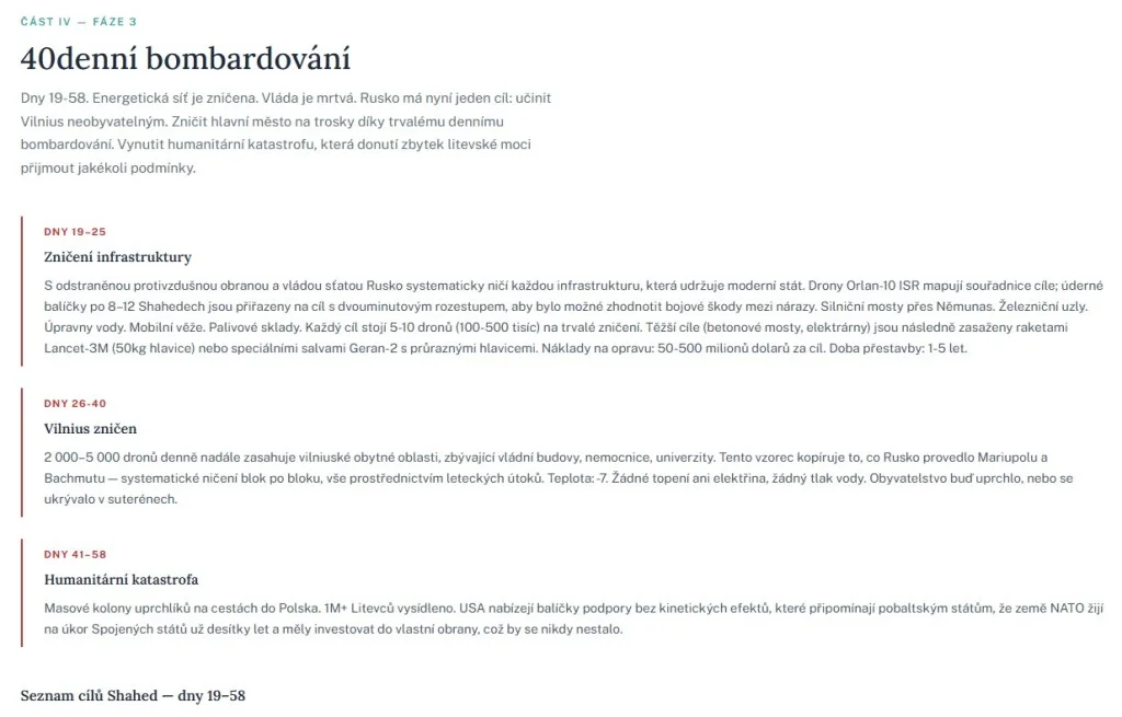 studie válka napadení Rusko Litva