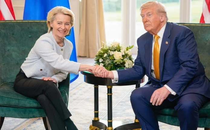 Ursula von der Leyenová a Donald Trump