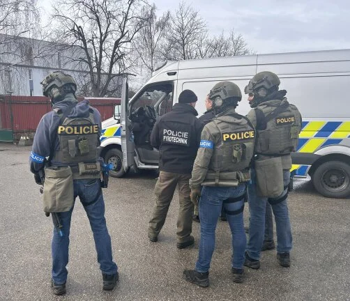 policie pyrotechnici výbuch