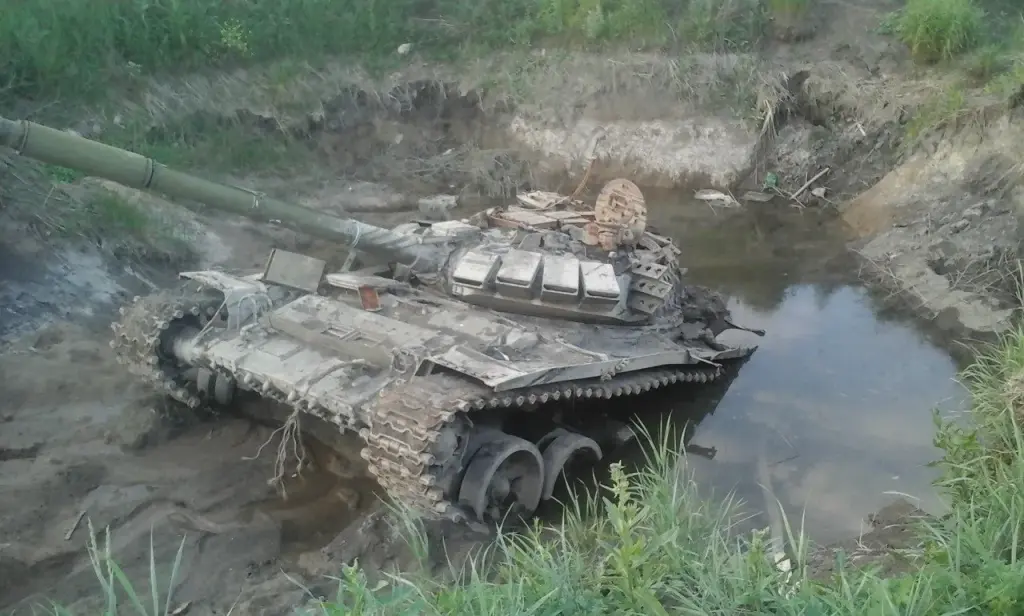 ruský tank bažina