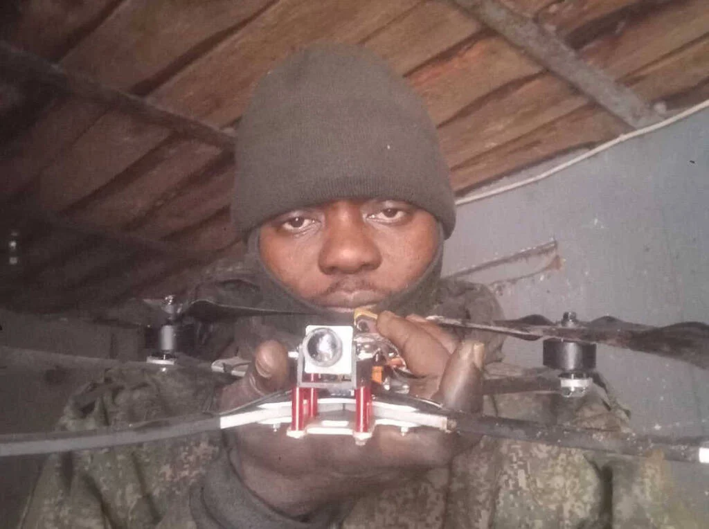 Afrika žoldák Rusko dron