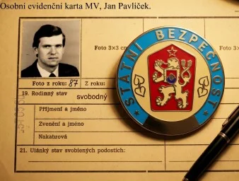 StB karta odznak