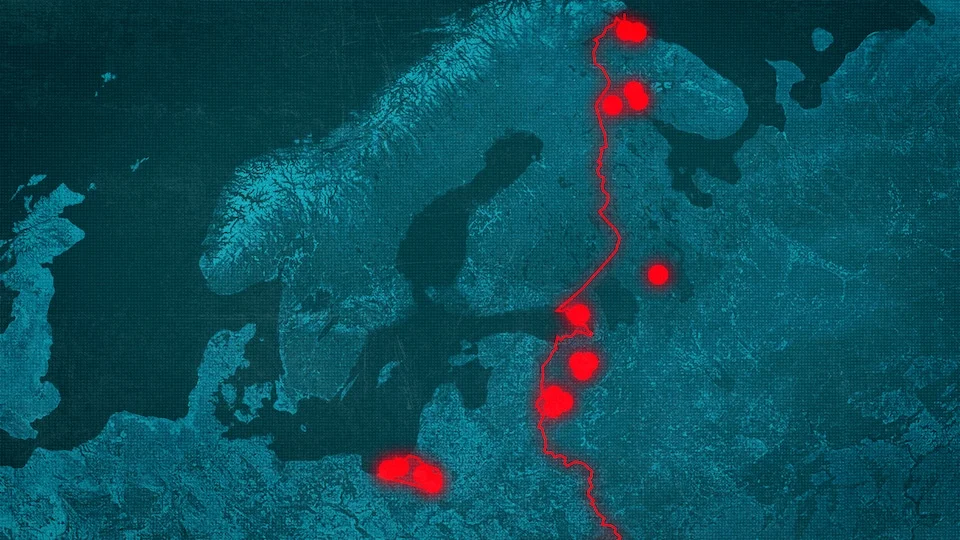 mapa vojenské základny Rusko