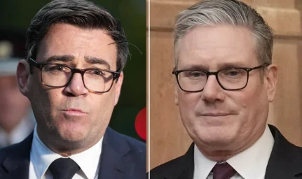 Andy Burnham a Keir Starmer