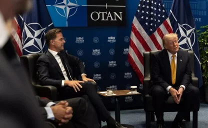 Mark Rutte a Donald Trump