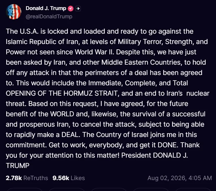 Trump sociální síť