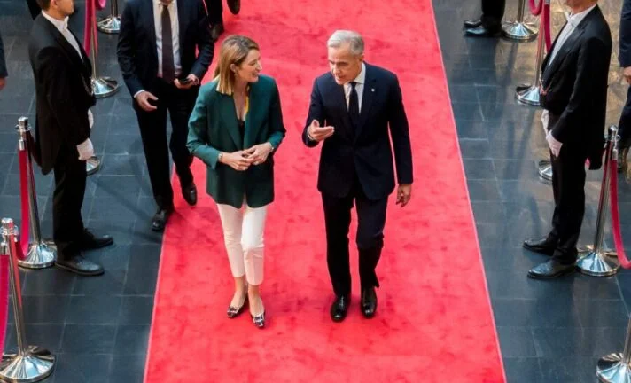 Roberta Metsolová a Mark Carney