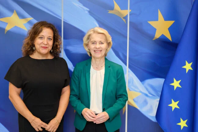 Iratxe García Pérezová a Ursula von der Leyenová