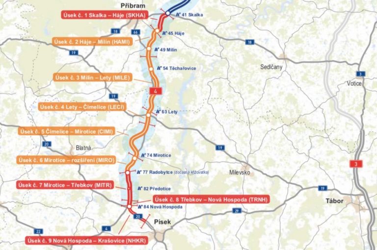 Dostavba dálnice D4 může začít, finanční závazek státu vůči staviteli schválila sněmovna